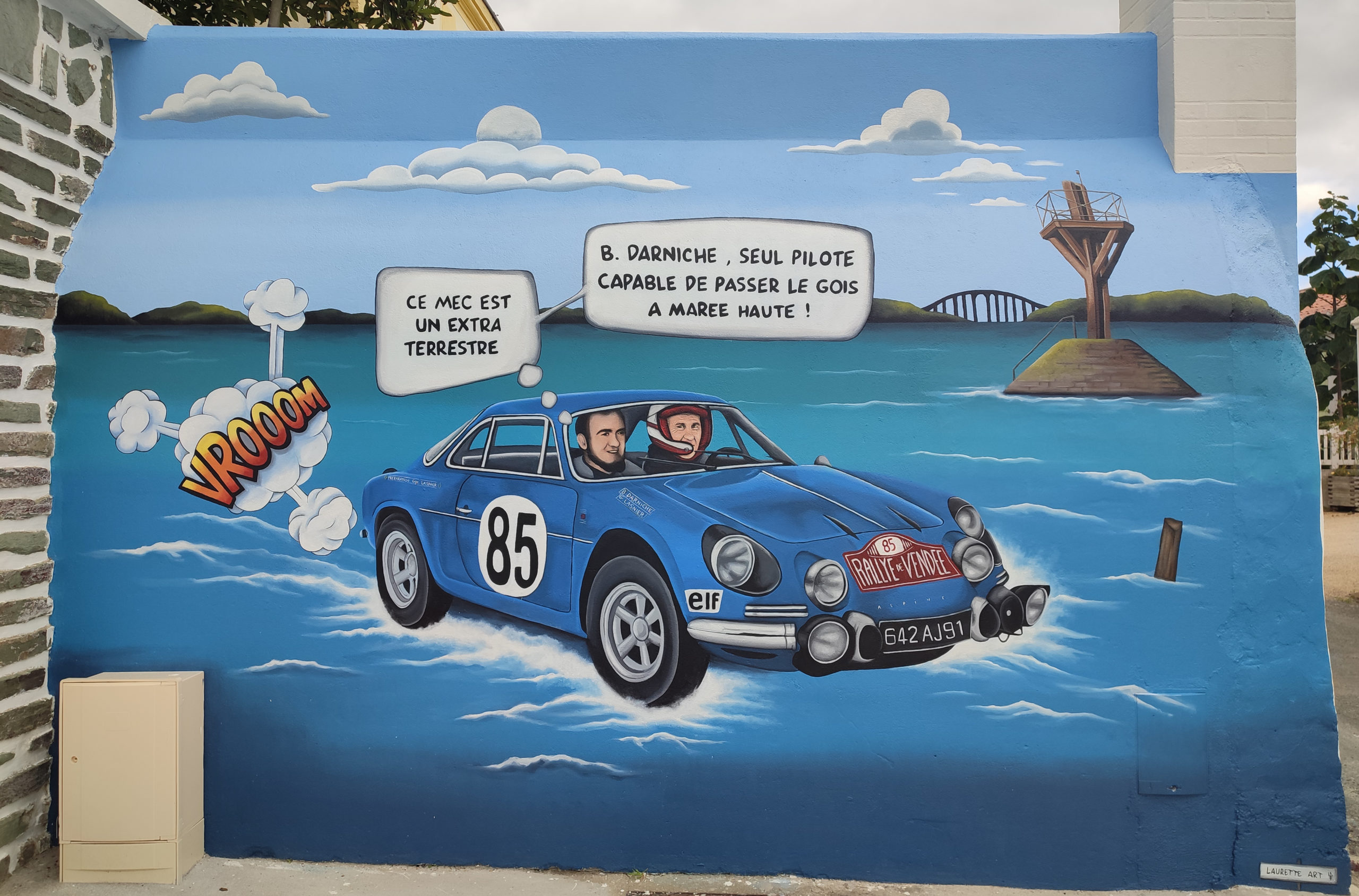 alpine, voiture, pilote